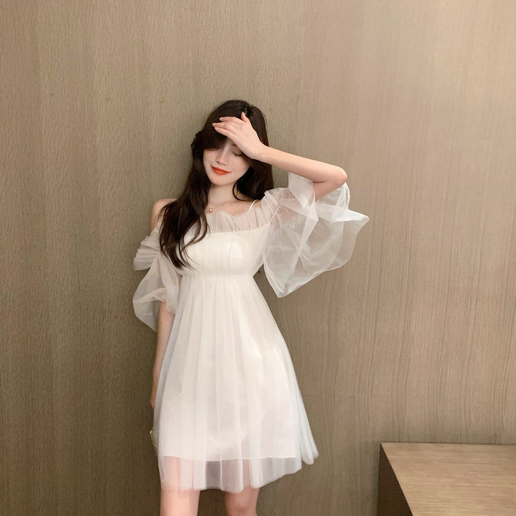 đàm cổ tích đầm công chúa đầm xòe cổ tích hàng quảng châu order ulzzang cao cấp