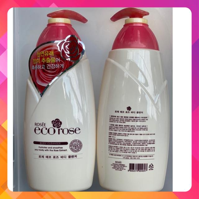 Sữa tắm dưỡng ẩm Rosee Eco Hàn Quốc 760Ml
