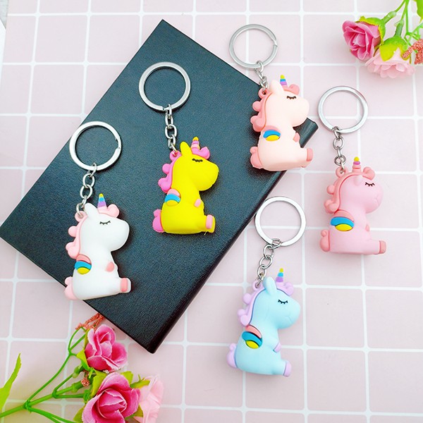 Móc khóa ngựa Unicorn nhiều màu sắc ✓Hàng mẫu 2