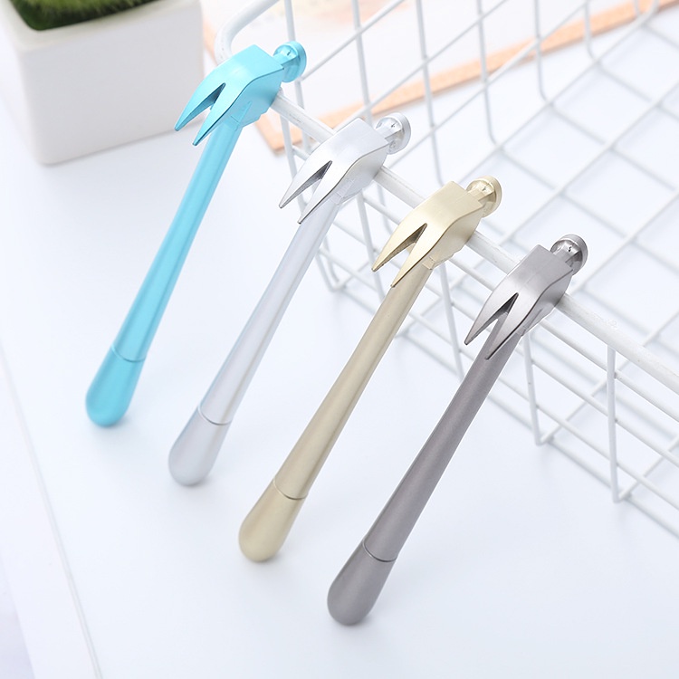 Bút Mực gel Thiết Kế Búa Gắn Búa Bằng Kim Loại Dễ Thương Cho Học Sinh