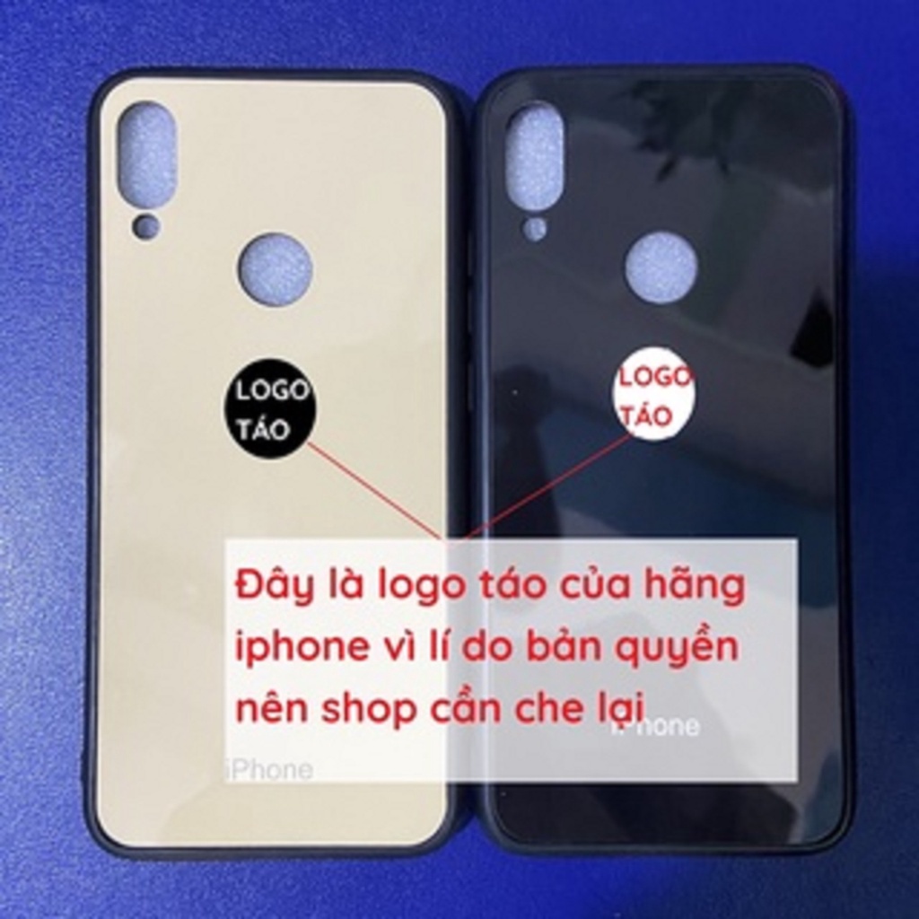 Ốp lưng giả kiểu i.p.h.o.n.e cho Xiaomi Redmi 7 / Redmi 7a / Note 7 / Note 7 pro lưng ép kính