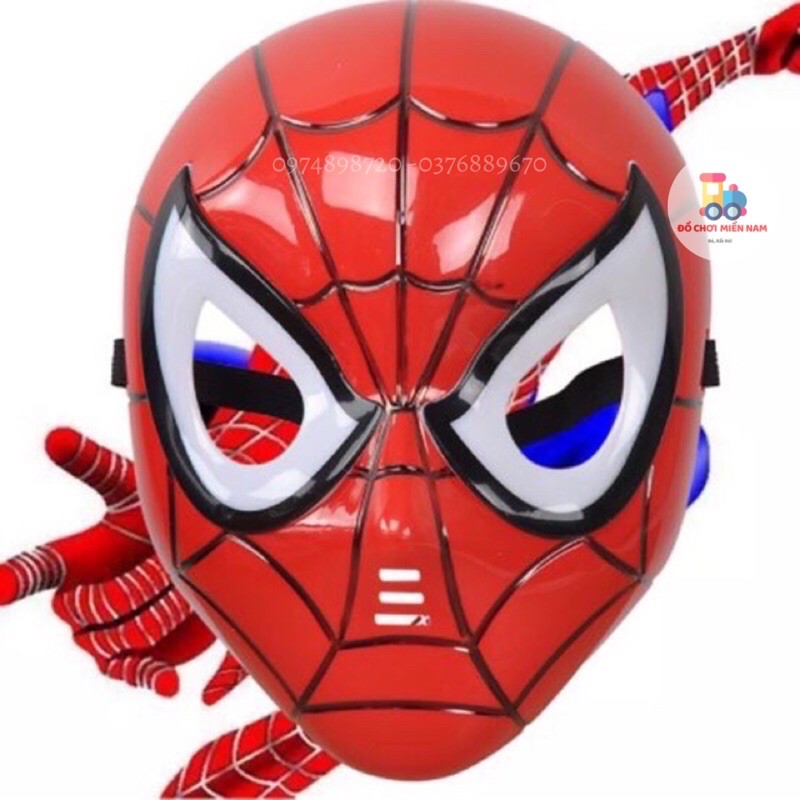 [Mã TOYDEC hoàn 20K xu đơn 50K] [Có đèn] Mặt nạ đồ chơi người nhện Spiderman cực hot dành cho bé