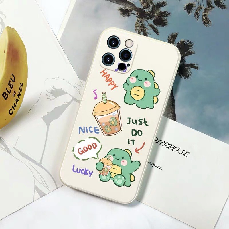 Ốp lưng iphone Cạnh Vuông in hình Bò Sữa và Da Bò 6/6plus/6s/6splus/7/7plus/8/8plus/x/xr/xs/11/12/pro/max/plus/promax | BigBuy360 - bigbuy360.vn