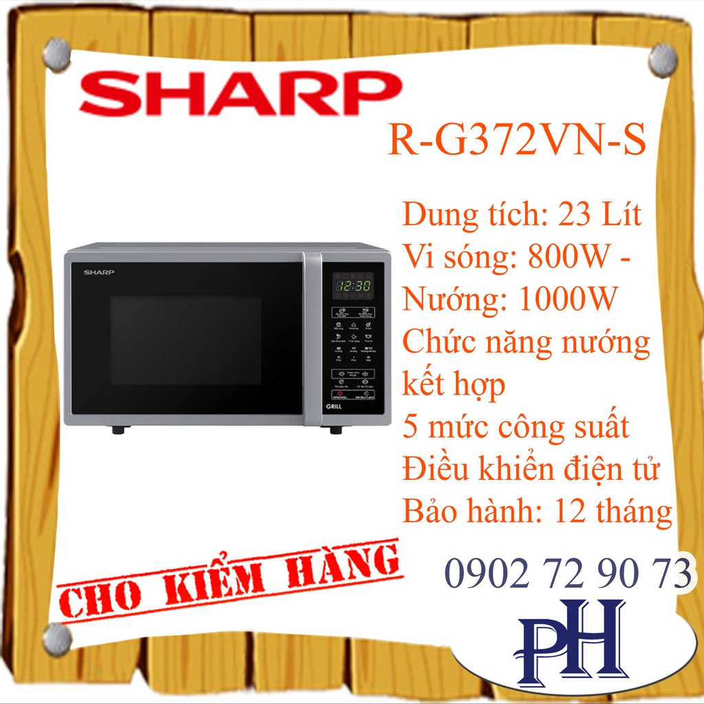 LÒ VI SÓNG DÒNG NƯỚNG ĐIỆN TỬ R-G372VN-S