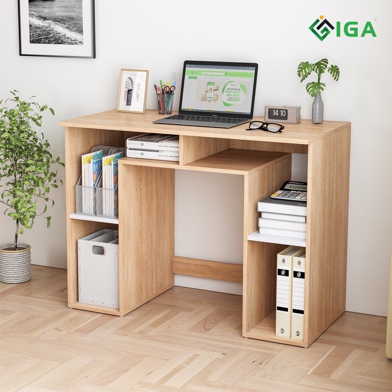 bàn học , bàn làm việc đa năng có kèm kệ sách và ngăn chứa đồ GP231.31