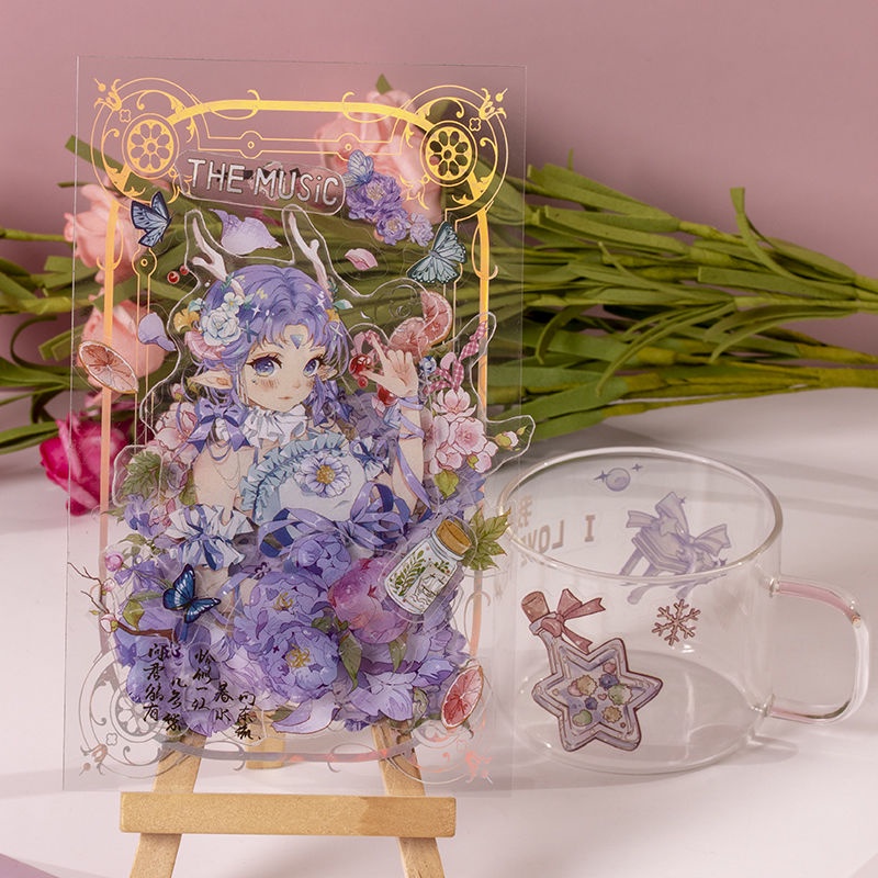 Sticker Cute 100 Tấm Hộp Sticker Hình Dán Công Chúa Sticker Decor Sitker Trang Trí Sổ Tay