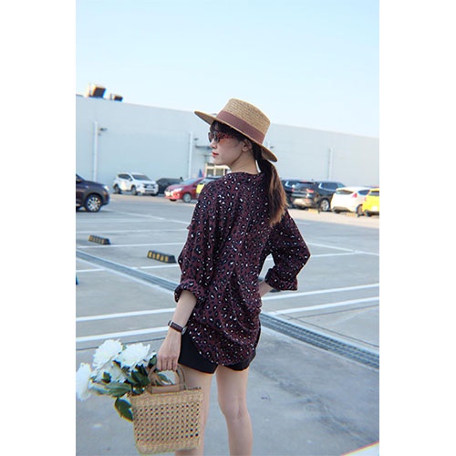 Áo sơ mi hoạ tiết freesize 🌺 họa tiết hoa 🌺 bắt mắt, trẻ trung, LEOPARD SHIRT
