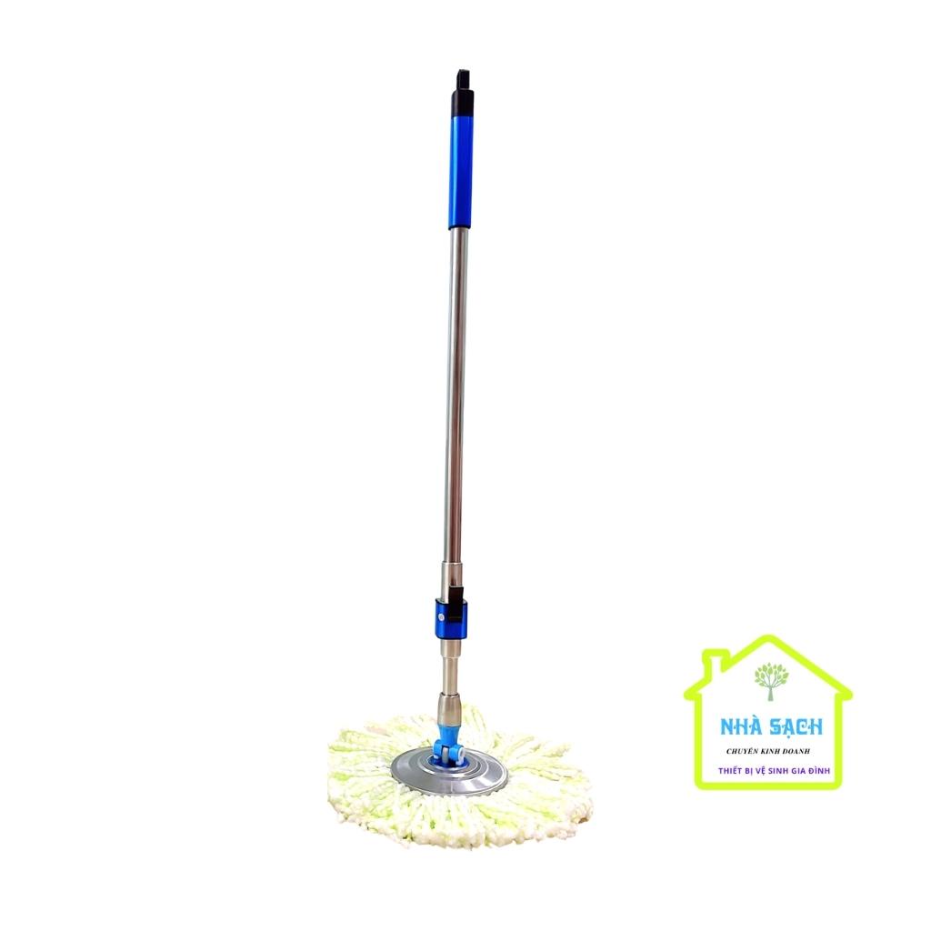 Cây Lau Nhà 360 Độ Inox Thái Lan T09 Plus  Kèm Bông Lau Nhà, Cây Lau Nhà Thông Minh Bông Tròn Đa Năng.