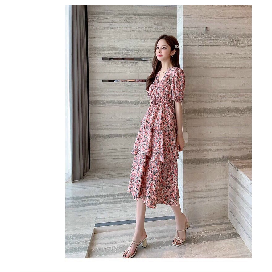 Đầm voan hoa 3 tầng⚡ ⚡ GIÁ RẺ⚡ ⚡ đầm voan hoa nhí đẹp chất liệu voan hoa thoáng mát👗👗 có thể sử dụng đi chơi dạo phố👗👗 | BigBuy360 - bigbuy360.vn