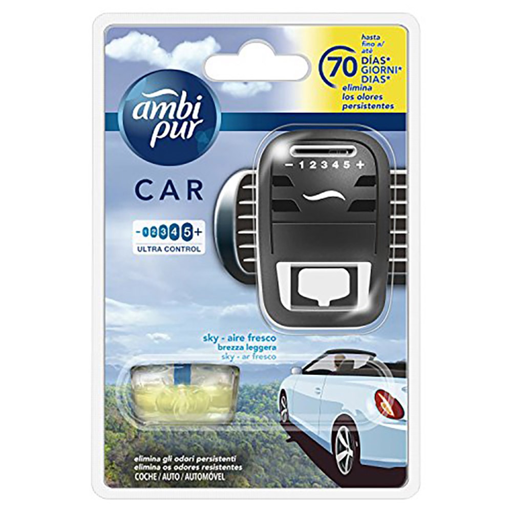 Bộ tinh dầu thơm ô tô Ambi Pur Pacific Air 7ml QT016893 - hương biển Thái Bình Dương, tinh dầu thiên nhiên, kẹp cửa gió