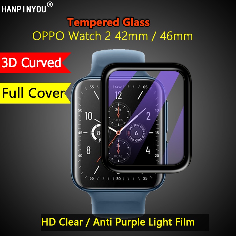 Kính cường lực bảo vệ màn hình đồng hồ thông minh OPPO Watch 2 42mm 46mm
