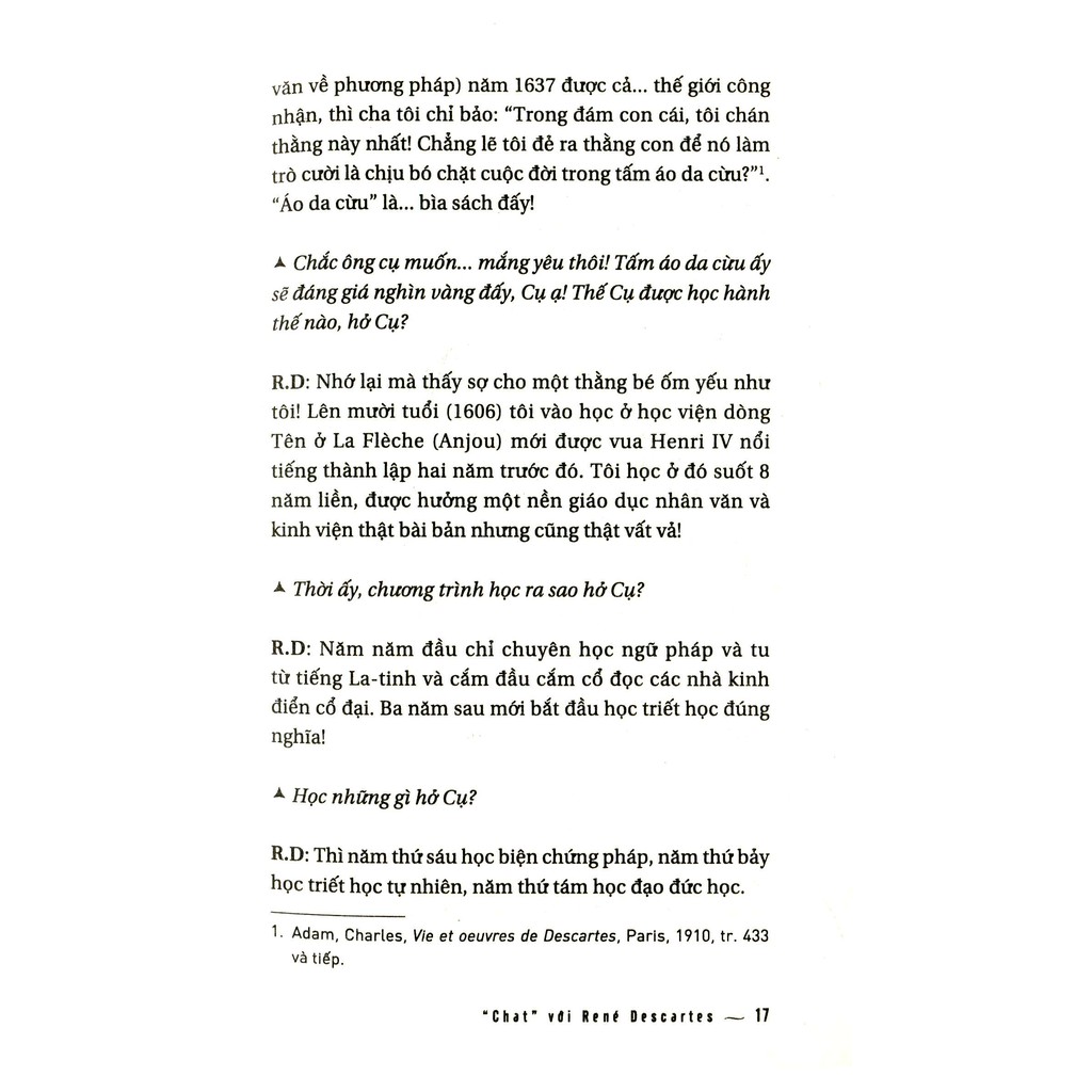 Sách - Triết Học Cho Bạn Trẻ - "Chat" Với René Descartes | BigBuy360 - bigbuy360.vn