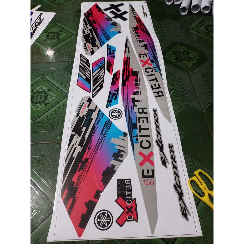 Tem rời ex 150 hoàng hôn xe bạc