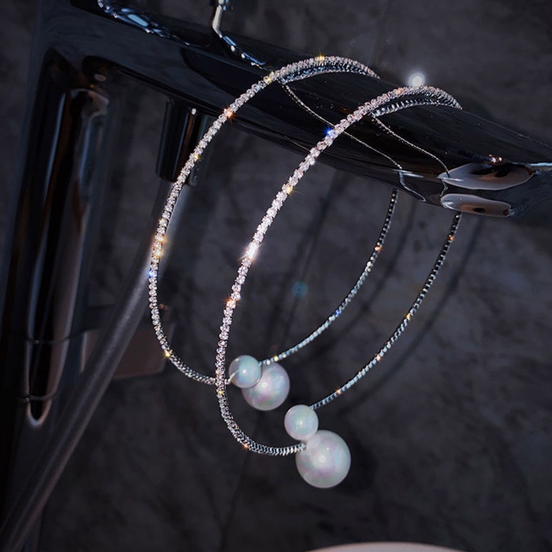 Bộ vòng cổ và vòng tay choker kim cương mở và vòng đeo tay cho lễ tốt nghiệp prom kỷ niệm 2x