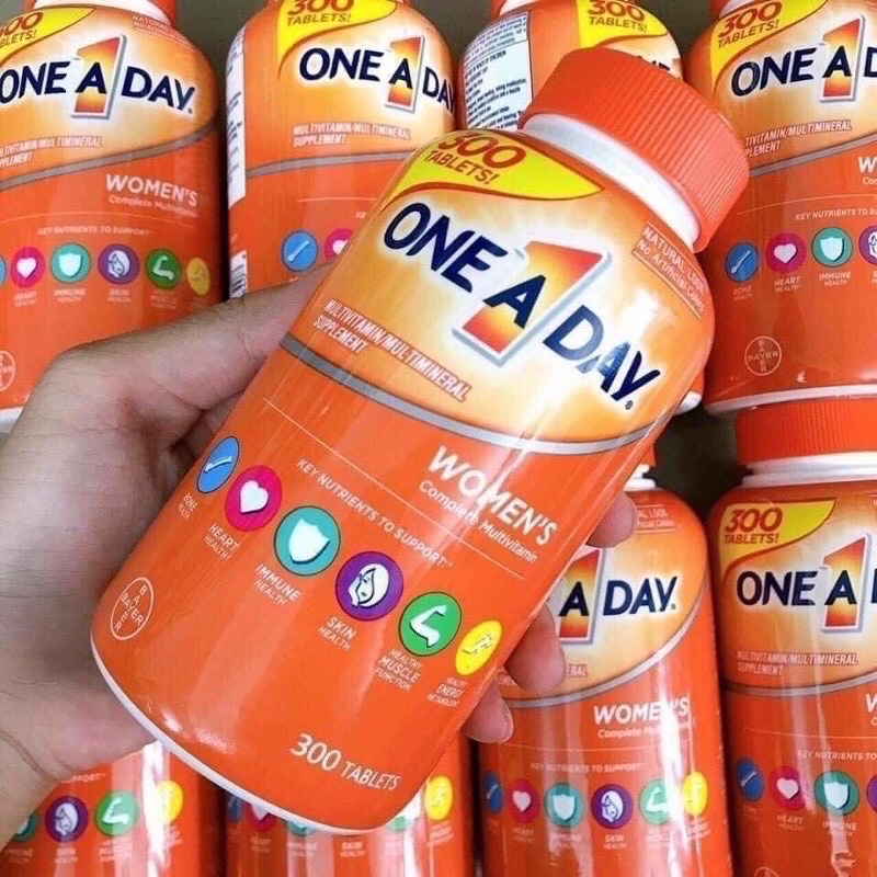 Vitamin Tổng Hợp cho NỮ dưới 50 ONE A DAY WOMEN’S Complete Multivitamin 300 viên của MỸG