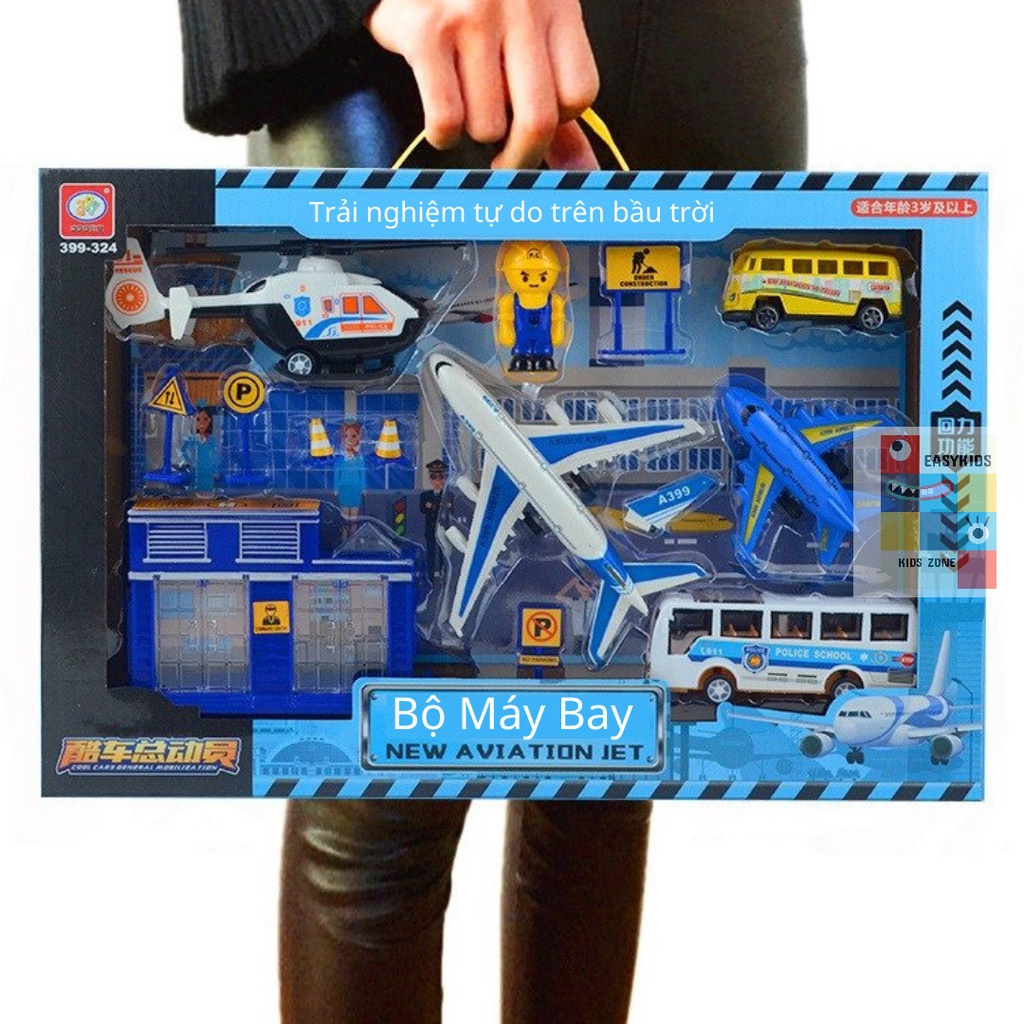 Đồ chơi xe, mô hình xe Quân sự Vận chuyển Cảnh sát Máy bay Giao thông EASYKIDS