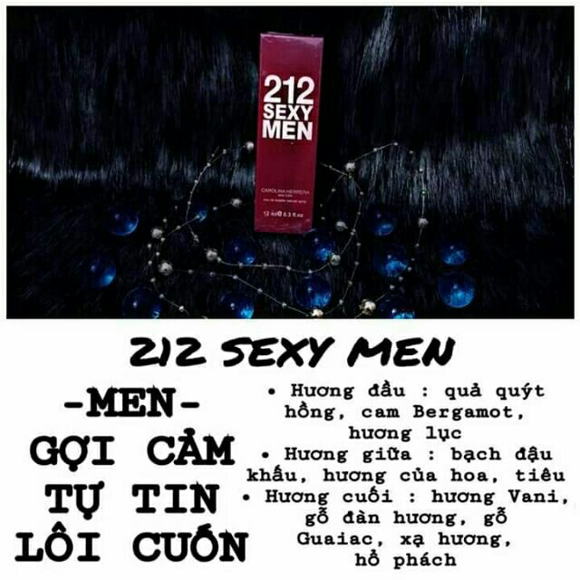 Tinh Dầu Thơm 212 SEXY MEN | BigBuy360 - bigbuy360.vn