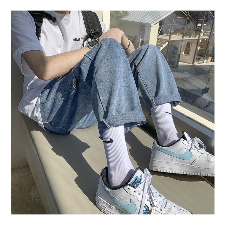 Quần baggy ống rộng nam nữ rách phong cách hiphop , vải cao cấp không co dãn | BigBuy360 - bigbuy360.vn