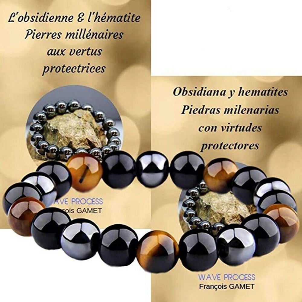 Vòng Tay Chuỗi Hạt Đá Mắt Hổ Thời Trang Cho Nam Và Nữ