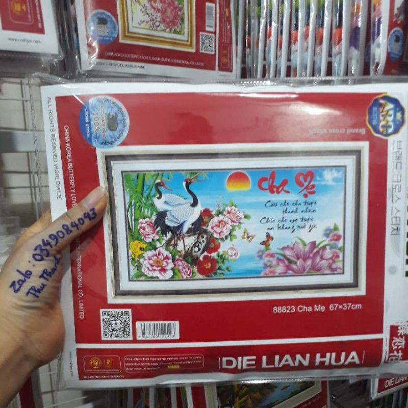 tranh thêu cha mẹ 88823 ( 67x37)