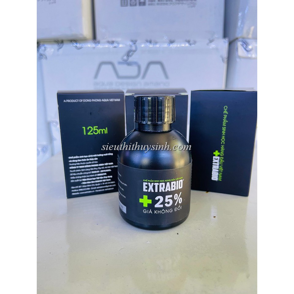 Chế phẩm sinh học hàng đầu vi sinh Extrabio 125ml cho hồ cá tép thủy sinh