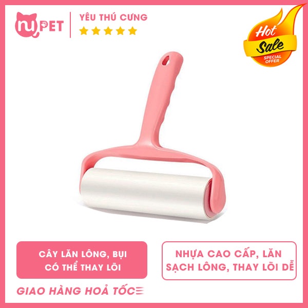 Cây lăn lông mèo 10cm 16cm – Có lõi thay thế lăn bụi, lăn sofa lăn nệm