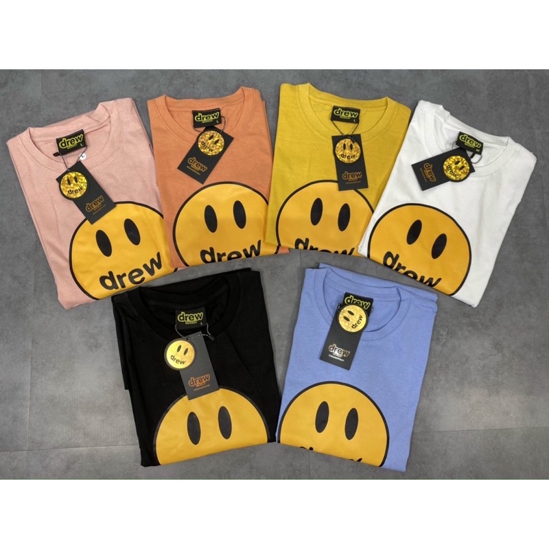 Áo thun unisex DREW HOUSE SMILE Full tag + túi zip | BigBuy360 - bigbuy360.vn