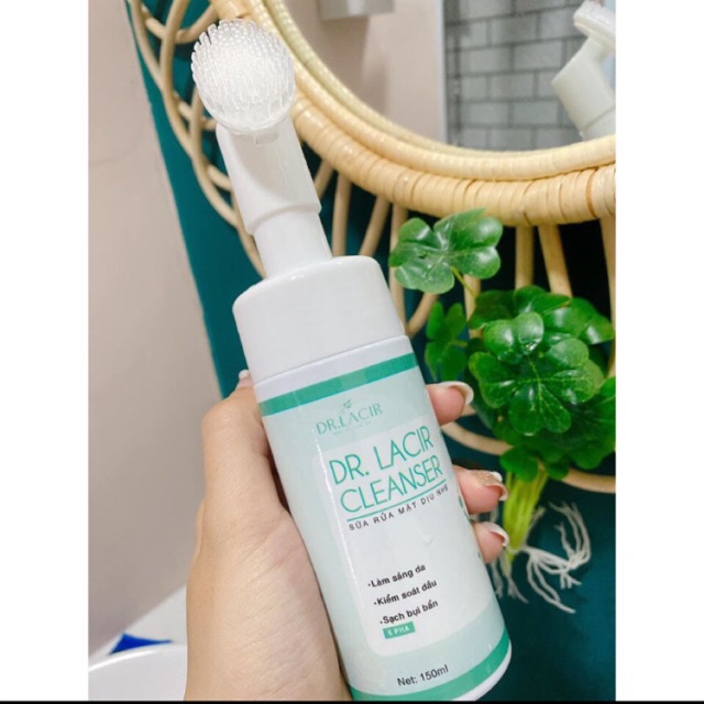 Sữa rửa mặt anhthushop Sữa rửa mặt dịu nhẹ dr lacir cleanser chính hãng giúp sáng da sạch bụi bẩn mềm mịn 150ml