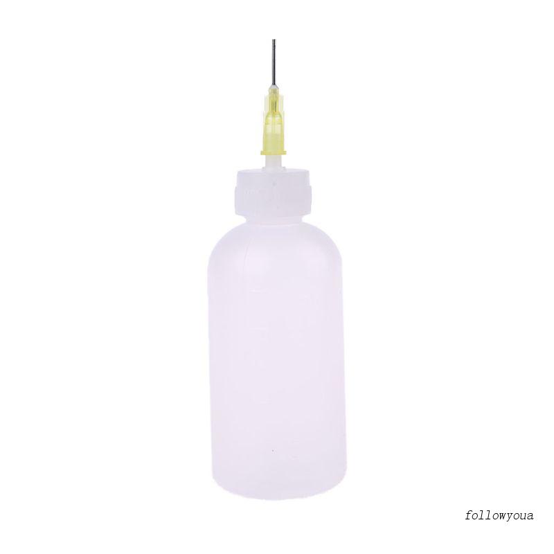 1 Chai Nhựa Trong Suốt 50ml Đựng Dung Dịch Hàn Rosin Kèm 1 Kim Mới