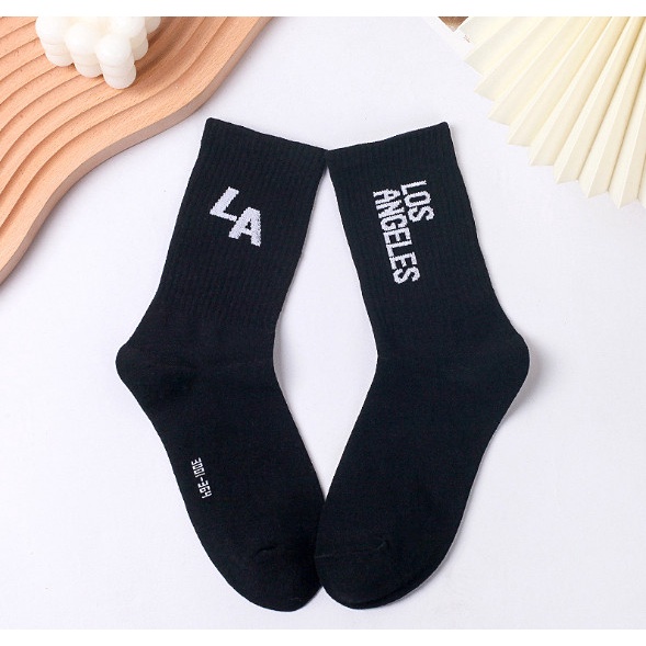 Tất Vớ NY, LA  cổ cao Nam Nữ Unisex phong cách thể thao, đường phố, năng động.