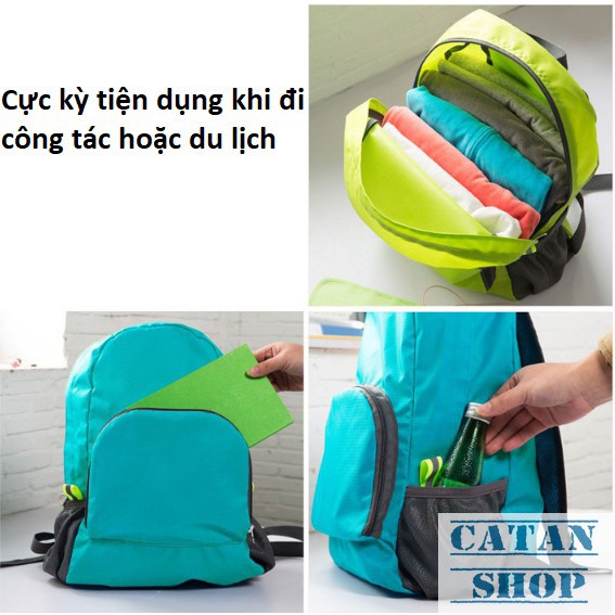 Balo xếp gọn siêu nhẹ 0,16 kg, công tác, du lịch DL13-BaloXG