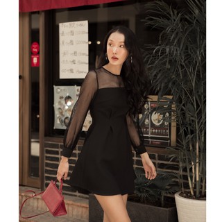 ĐẦM TAY DÀI PHỐI LƯỚI