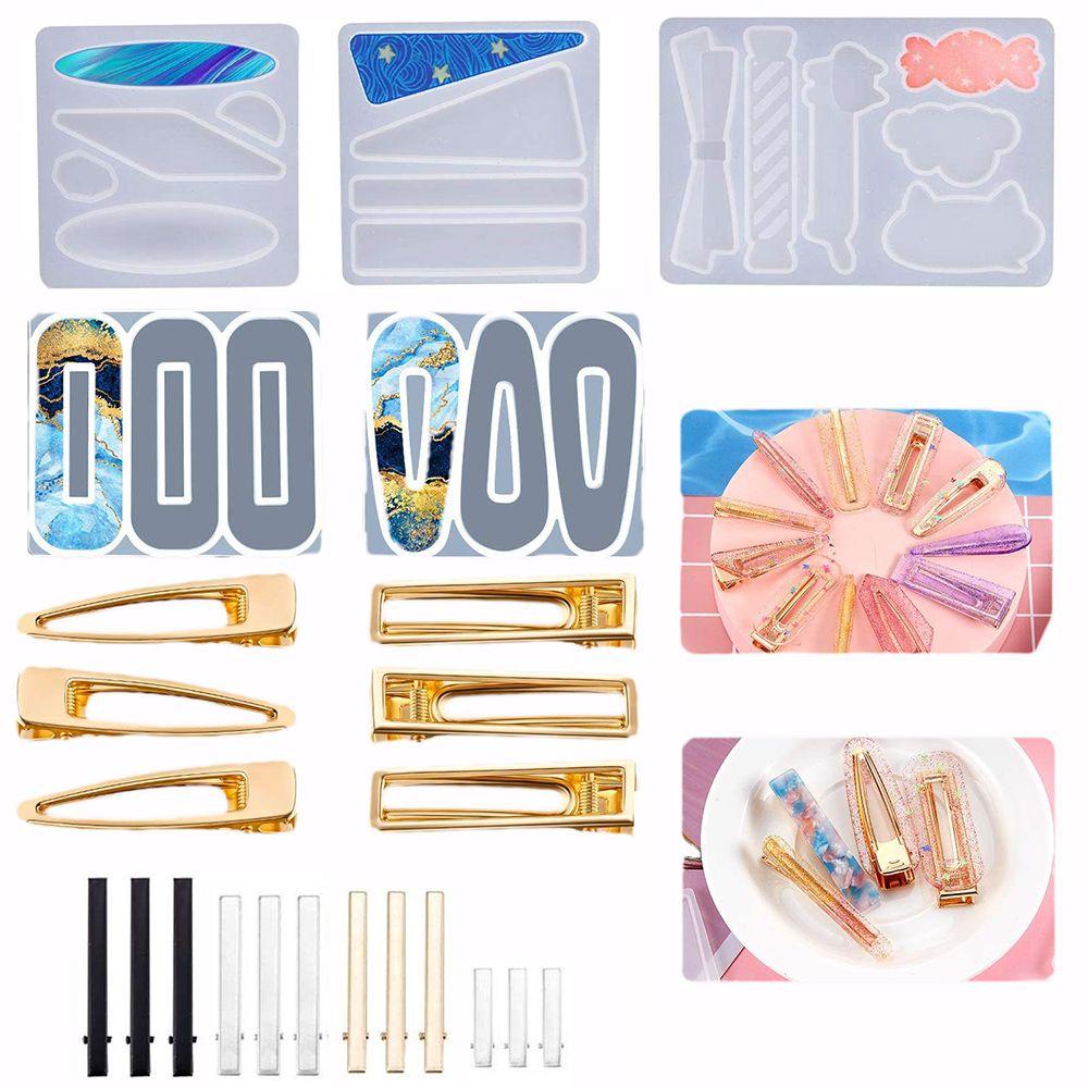 Khuôn Silicone Làm Kẹp Tóc Tạo Hình Đất Sét DIY