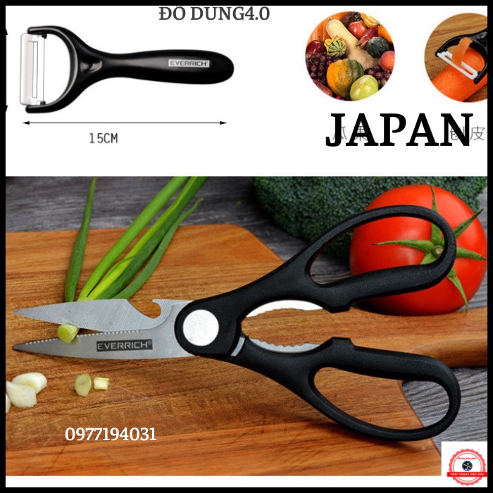 Bộ dao nhà bếp cao cấp 6 món  ASAKH nội địa JAPAN bằng hợp kim không gỉ