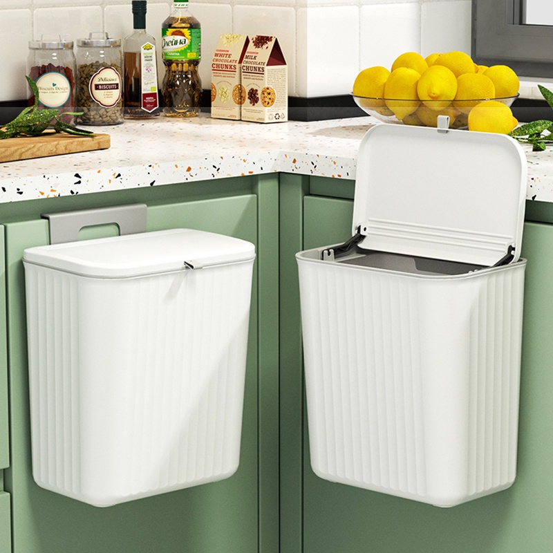 Thùng Đựng Rác Có Nắp Trượt Treo Tường / Cửa Tủ Nhà Bếp / Nhà Vệ Sinh
