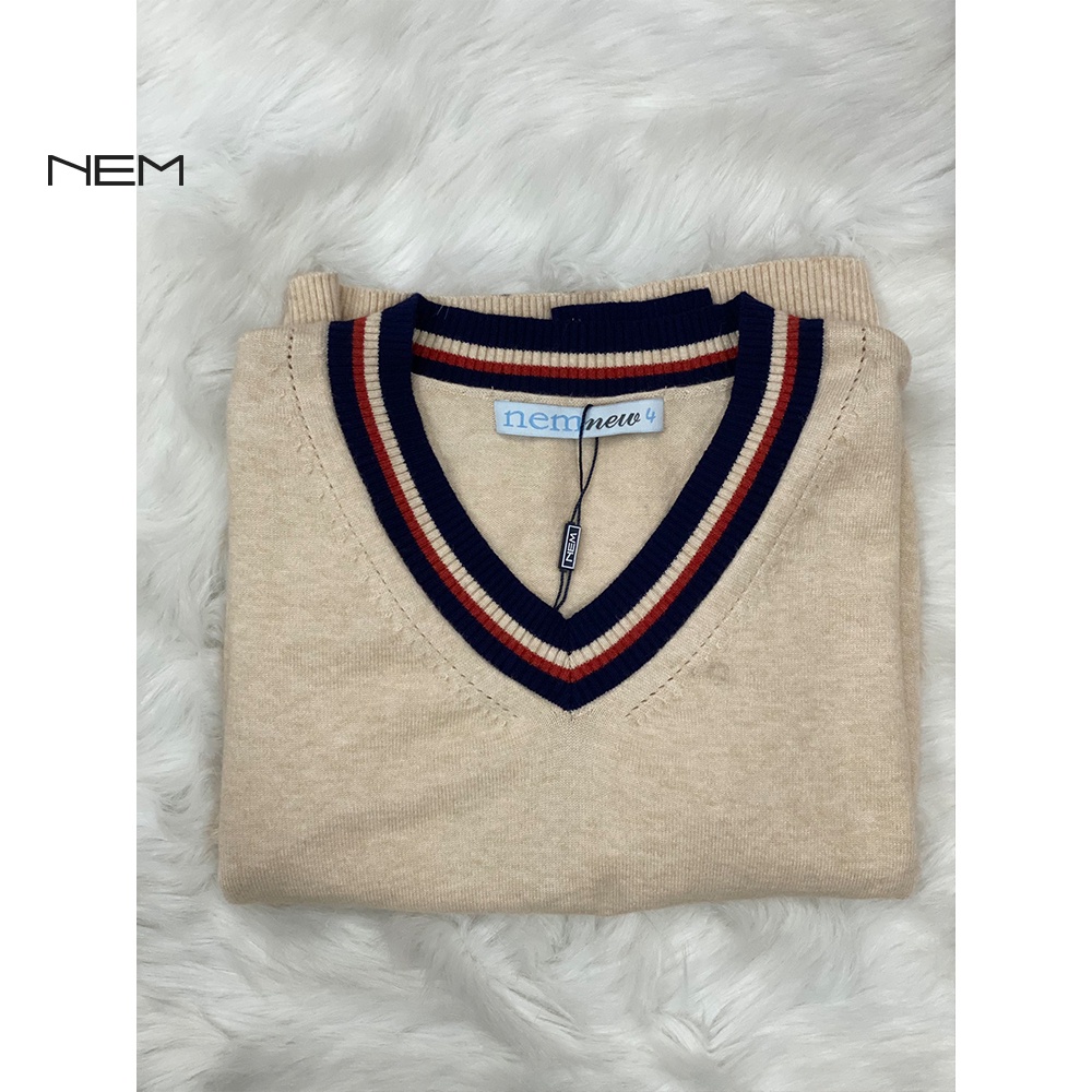 Áo len nữ dài tay thiết kế cổ V NEM Fashion AL62136