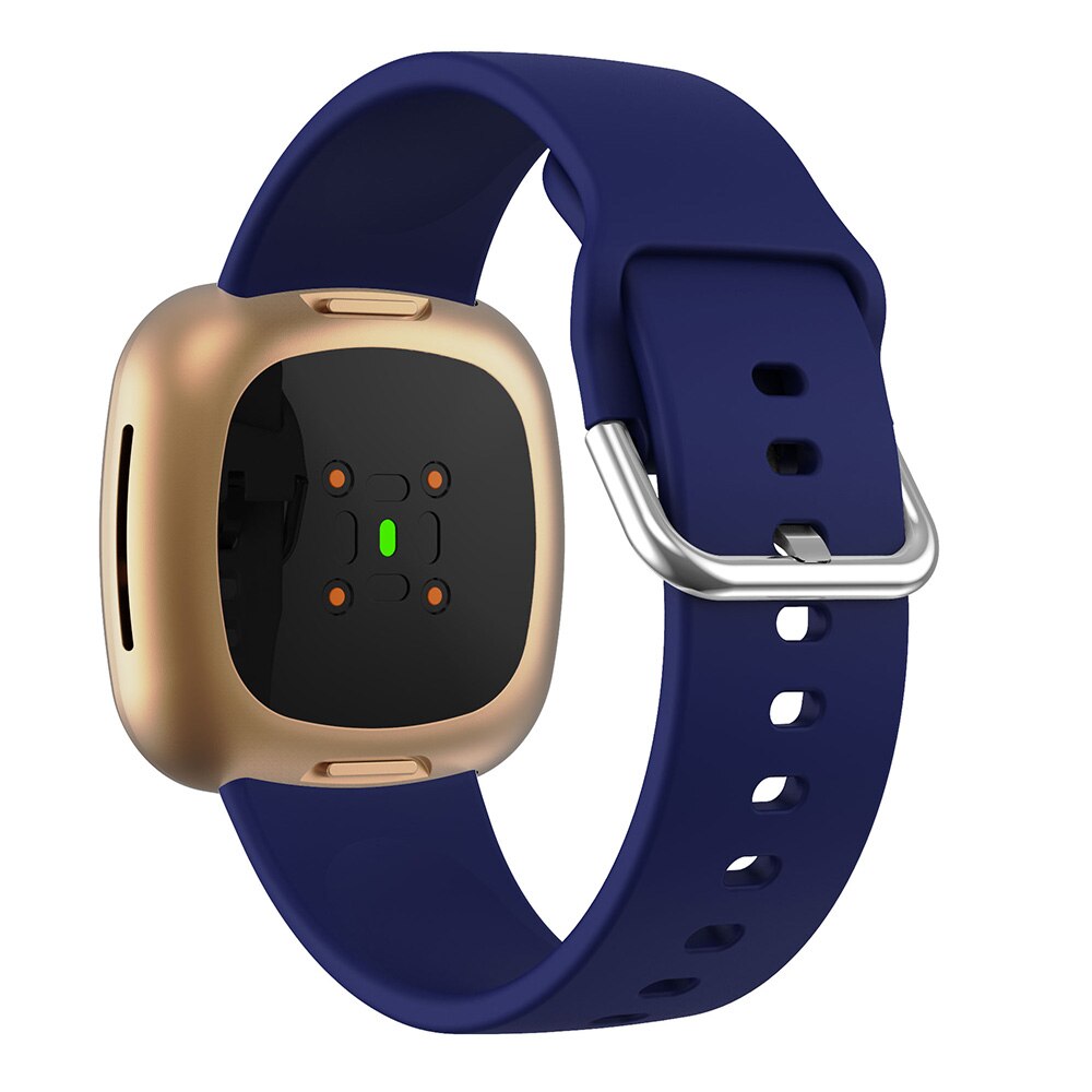 Dây Đeo Thay Thế Chất Liệu Silicon Thiết Kế Nhiều Lỗ Thời Trang Cho Fitbit Versa 3