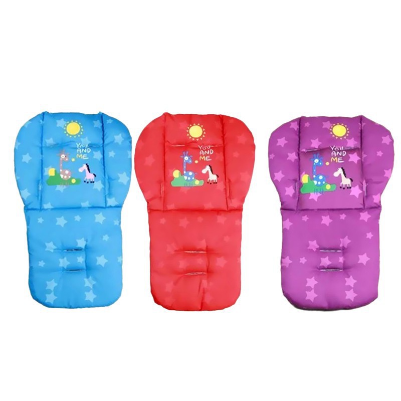 Đệm lót xe đẩy em bé vải cotton dày từ 0-36 tháng tuổi
