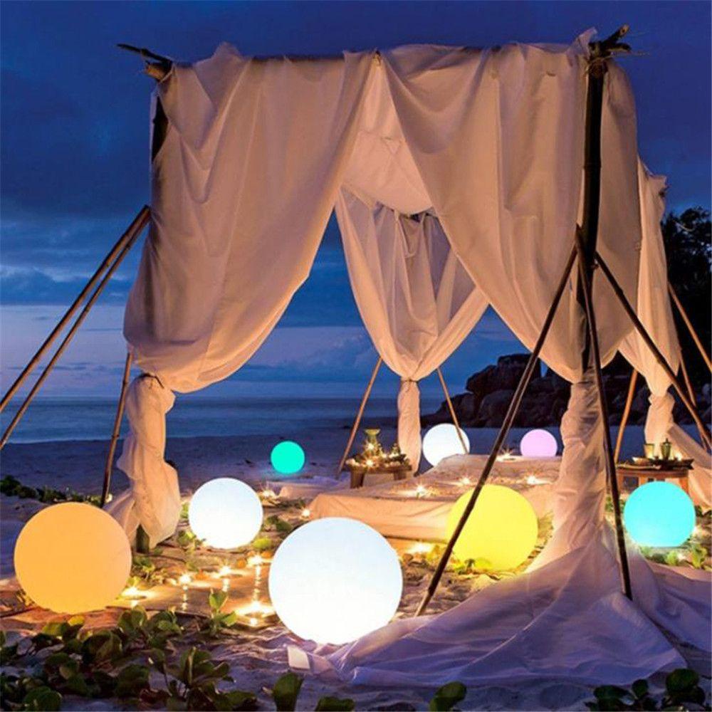 FAY Đèn Led Nổi Hình Quả Bóng Tròn Phát Sáng Trang Trí Bể bơi / Sân Vườn