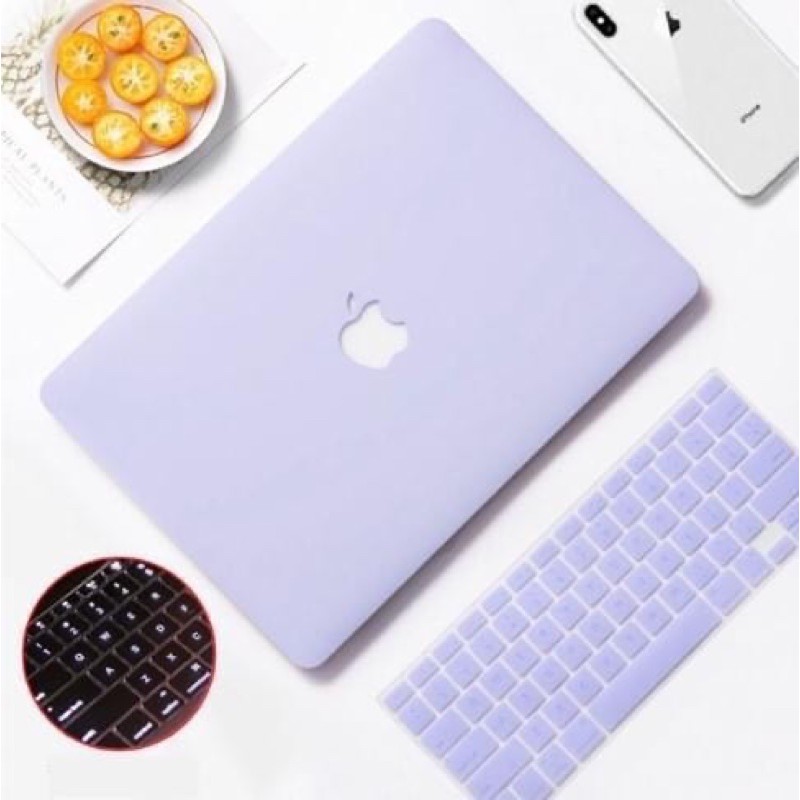 Combo ốp và phủ phím Macbook màu purple lavender