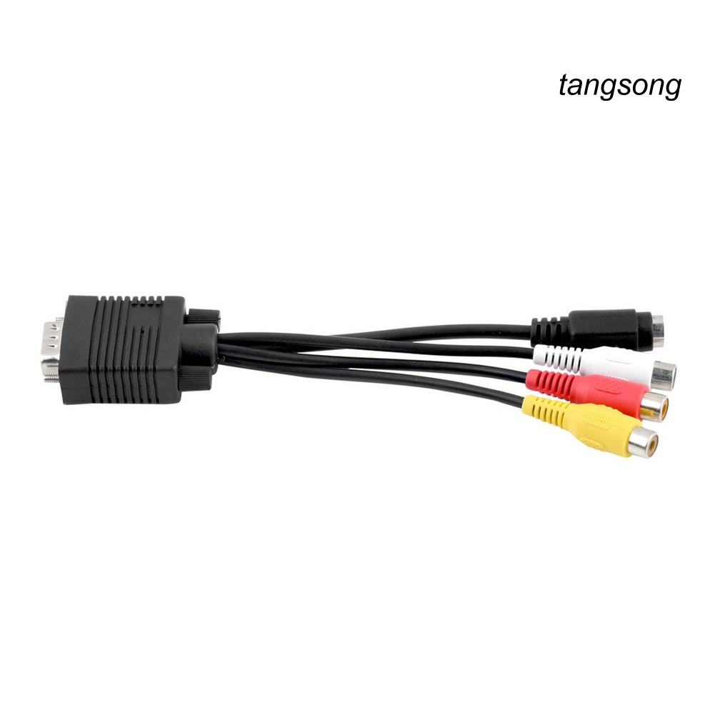 Cáp Chuyển Đổi Ts-Vga Svga Sang S Video 3 Rca Av Cho Laptop Pc Hdtv Monitor