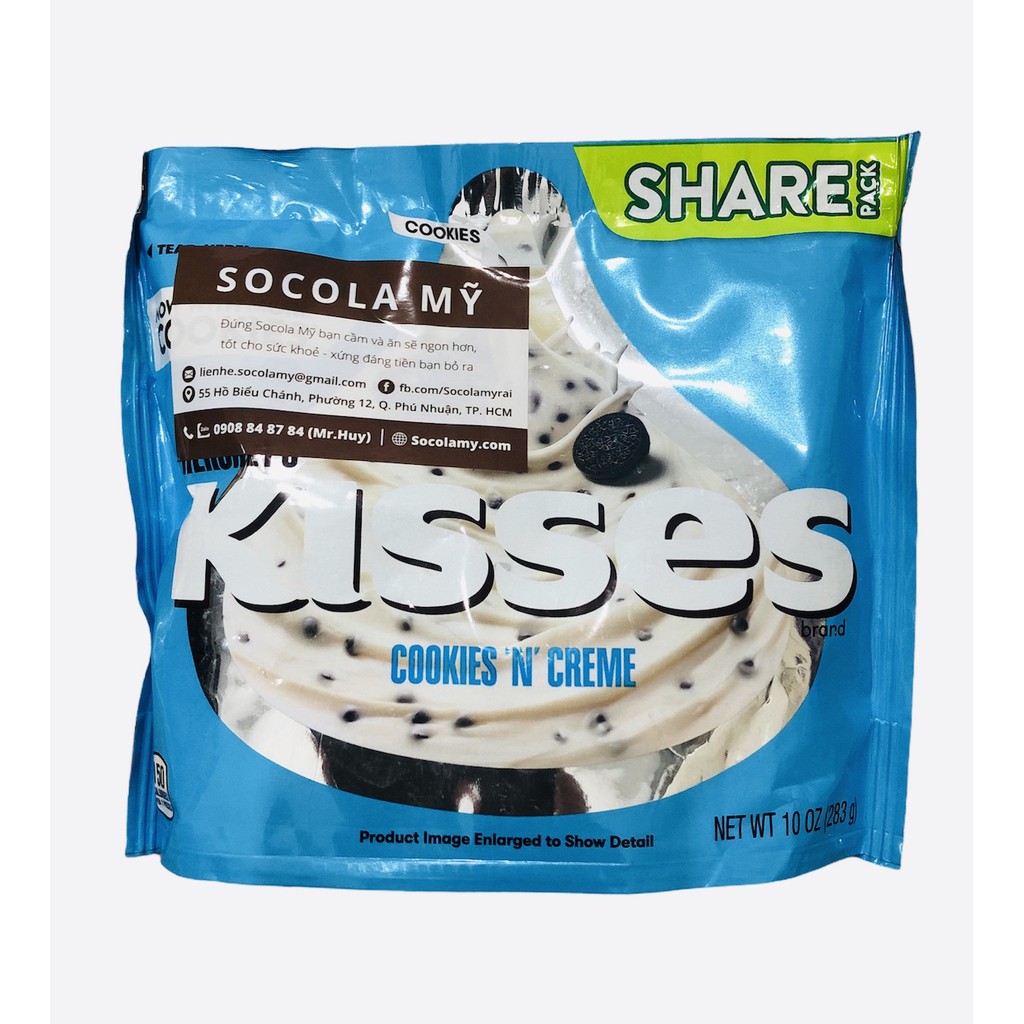 Socola Hershey kisses Cookies - Socola Mỹ