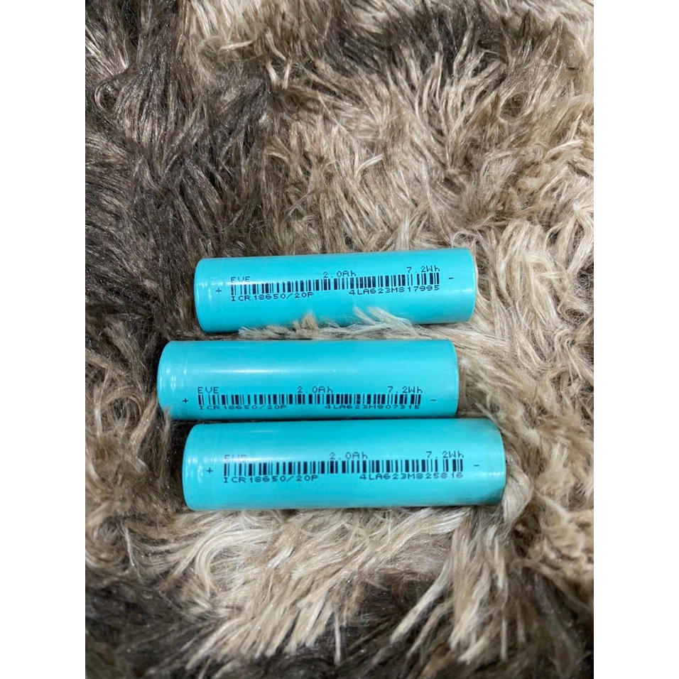 Pin EVE ICR18650/20p  xả cao 20A, 2000mAh Chuyên DIY. BN.