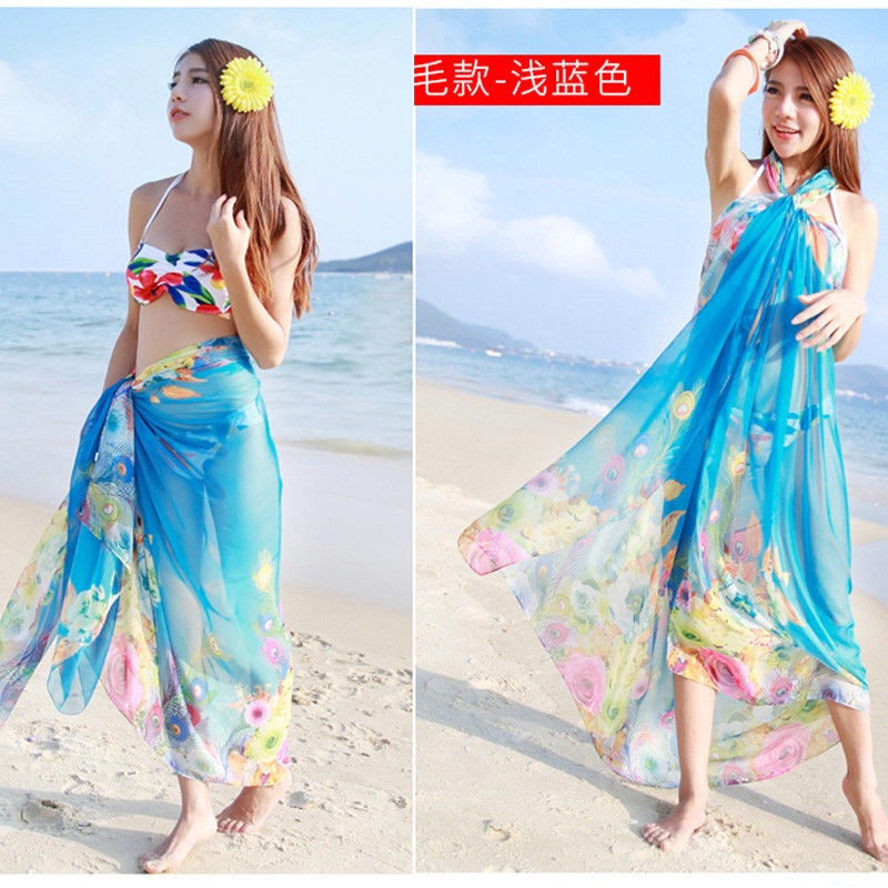 [Trang Sức Đẹp] [Khăn Choàng Lụa Voan Siêu Lớn] Khăn Choàng Lụa Chiffon Phiên Bản Hàn Quốc Dùng Đi Biển Mùa Xuân Thu Đi Biển Chống Nắng Phù Hợp Cho Nữ Đi Biển