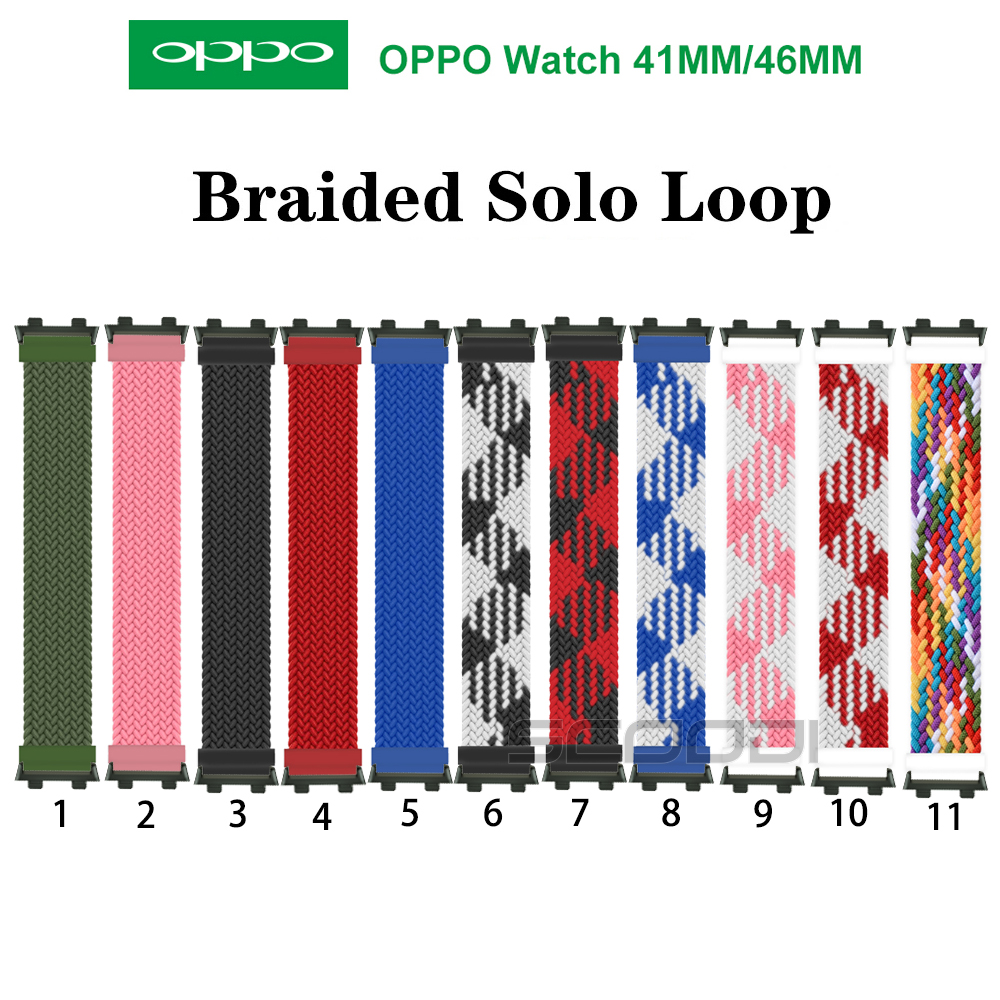 Dây Đeo Nylon Bện Cho Đồng Hồ Thông Minh Oppo 41mm 46mm