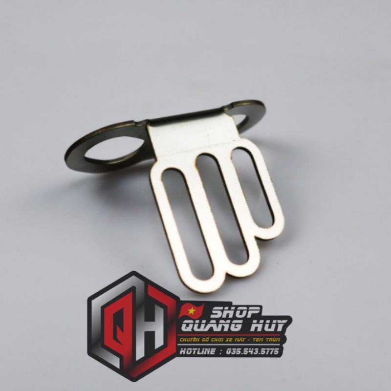 Pát gắn đèn trợ sáng mini vào phuộc Inox 304