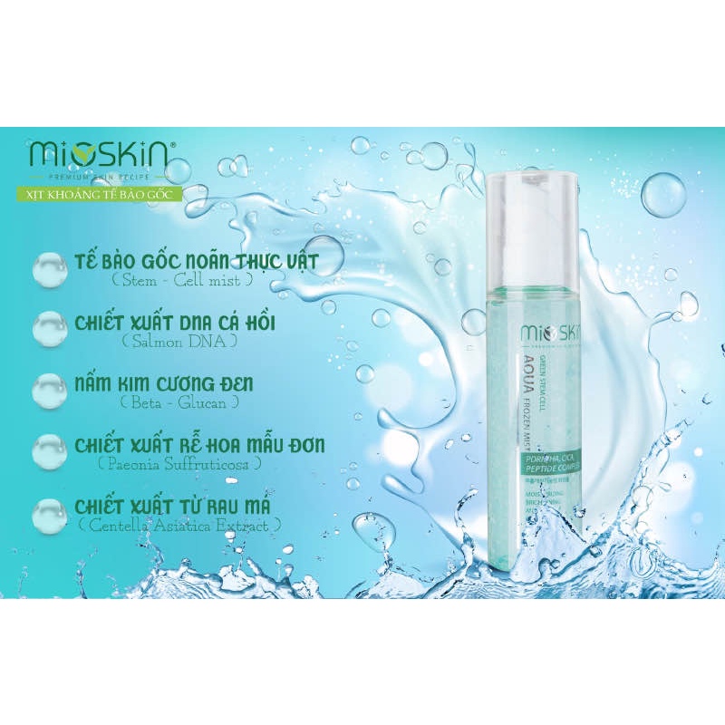 Xịt dưỡng bảo vệ da tế bào gốc Mioskin Green Stem Cell