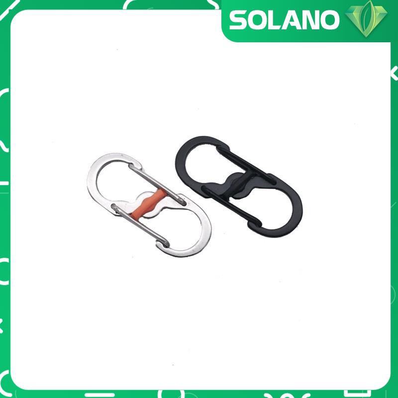 Móc khóa EDC SOLANO móc treo chìa khóa carabiner treo balo du lịch có chốt khoá xoay tiện dụng HK-001209