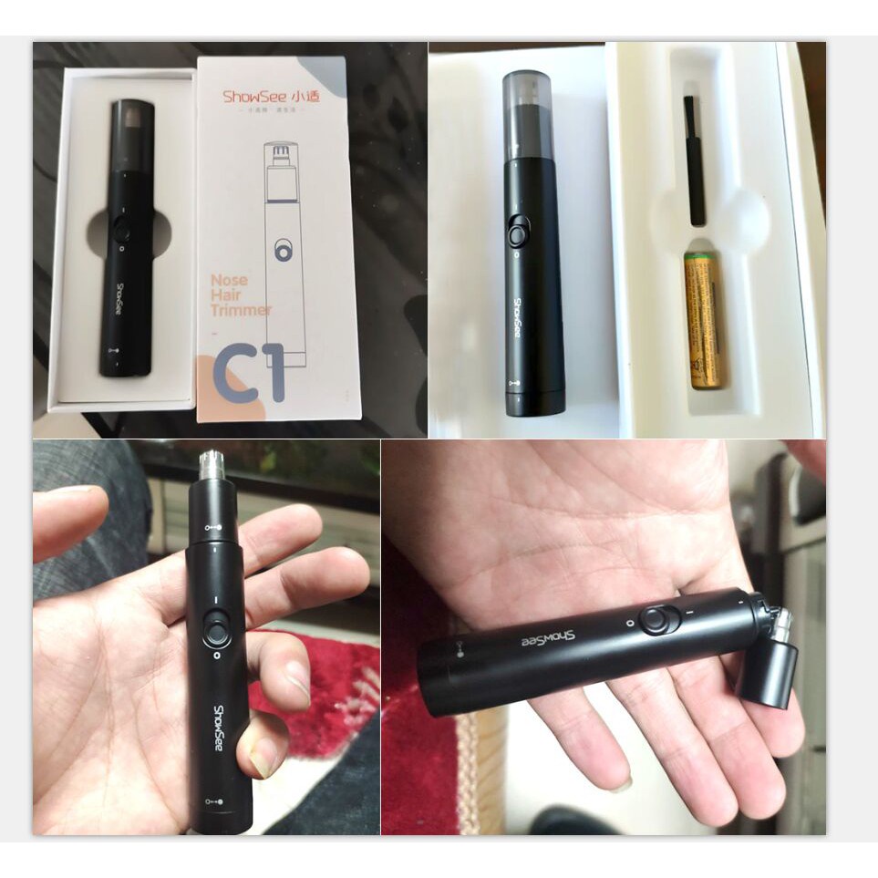 Máy tỉa lông mũi Xiaomi ShowSee C1-BK Electric Mini Portable Ear Nose Hair