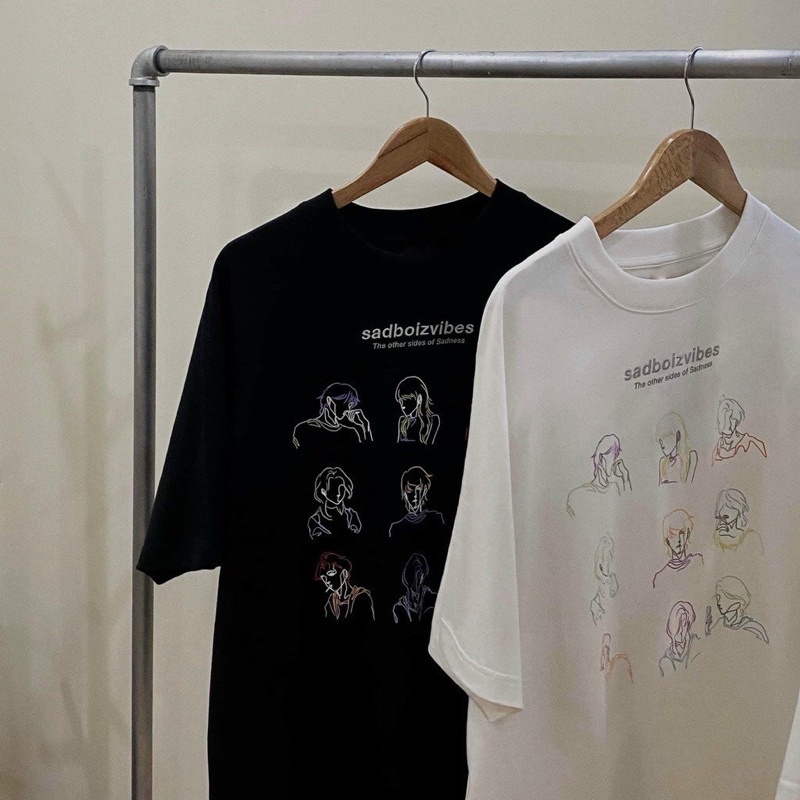 Áo thun tay lỡ Sadboiz Vibes Toss Tee form rộng unisex , Áo thun tay lỡ sad boiz nam nữ form rộng chất  mềm mịm